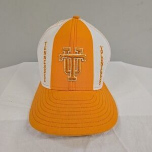 Vintage Tennessee Volunteers Hat Cap Snap Back Mens Orange White NCAA Trucker